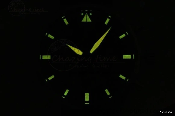 MIROTIME 0503 Pilot Chrono SS AZF 1:1 Best Edition Black Dial Orange Markers on Brown Leather Strap A EasyCare 7065